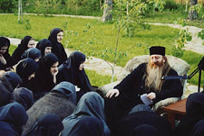 The talk of Fr. Avraam in the monastery